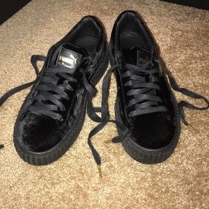 Puma Creeper Velvet Rihanna Fenty Black